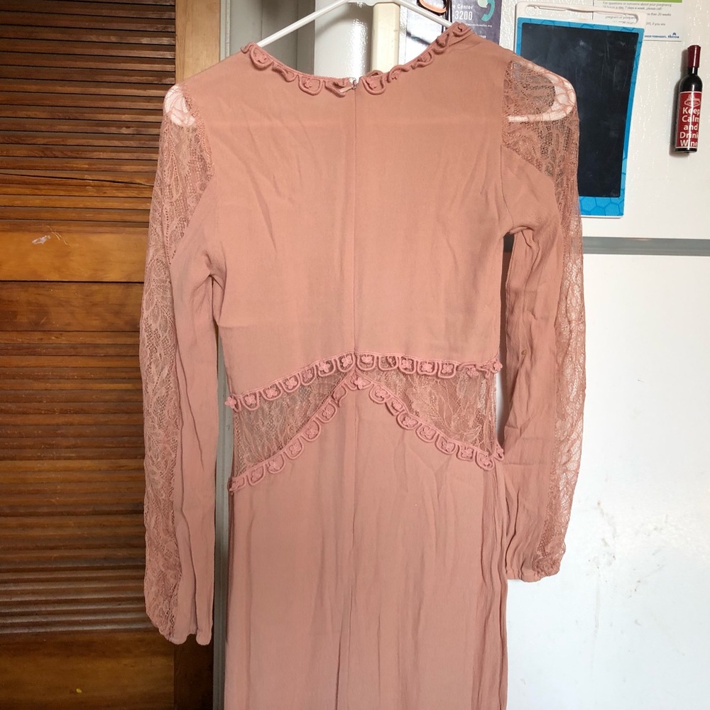 For Love and Lemons Lilou Midi Dress Sz S FL&L EUC - Picture 13 of 16
